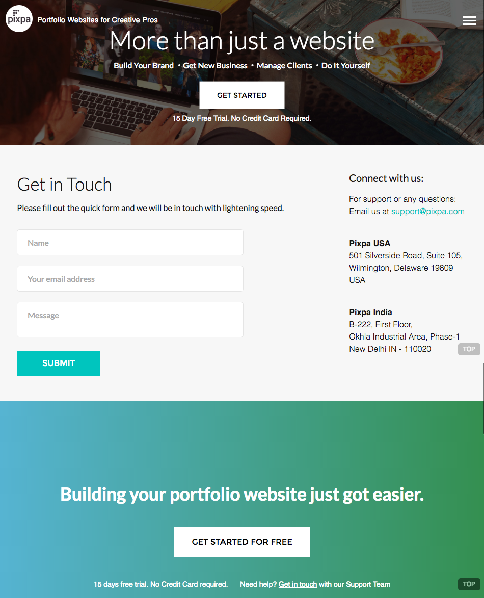 pixpa-contact-us-page