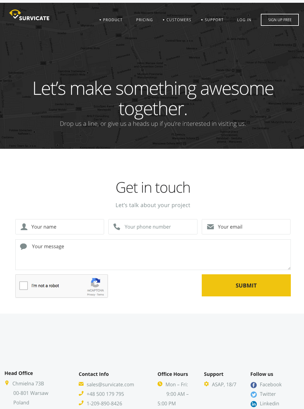 survicate-contact-us-page
