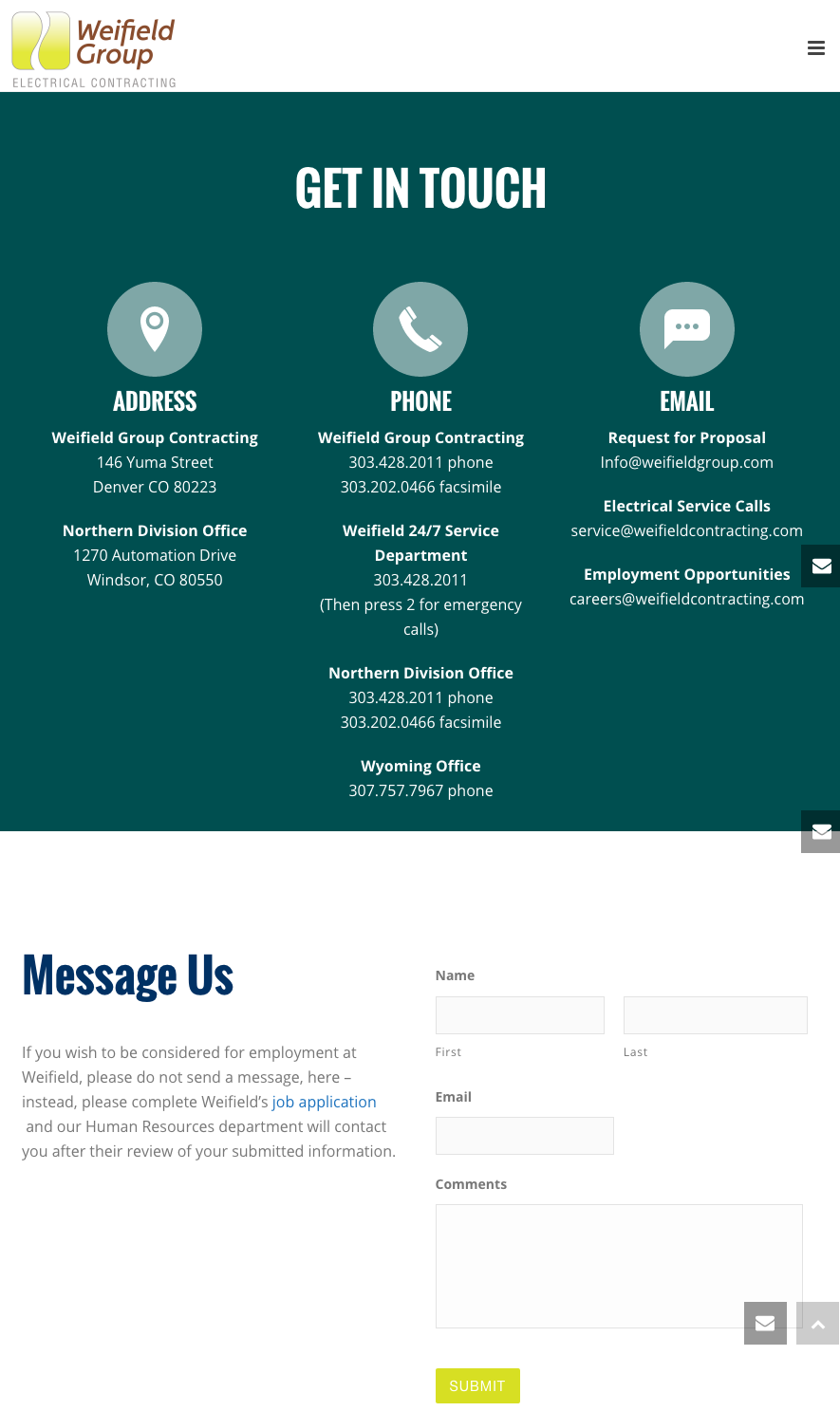 weifield-group-contact-us-page
