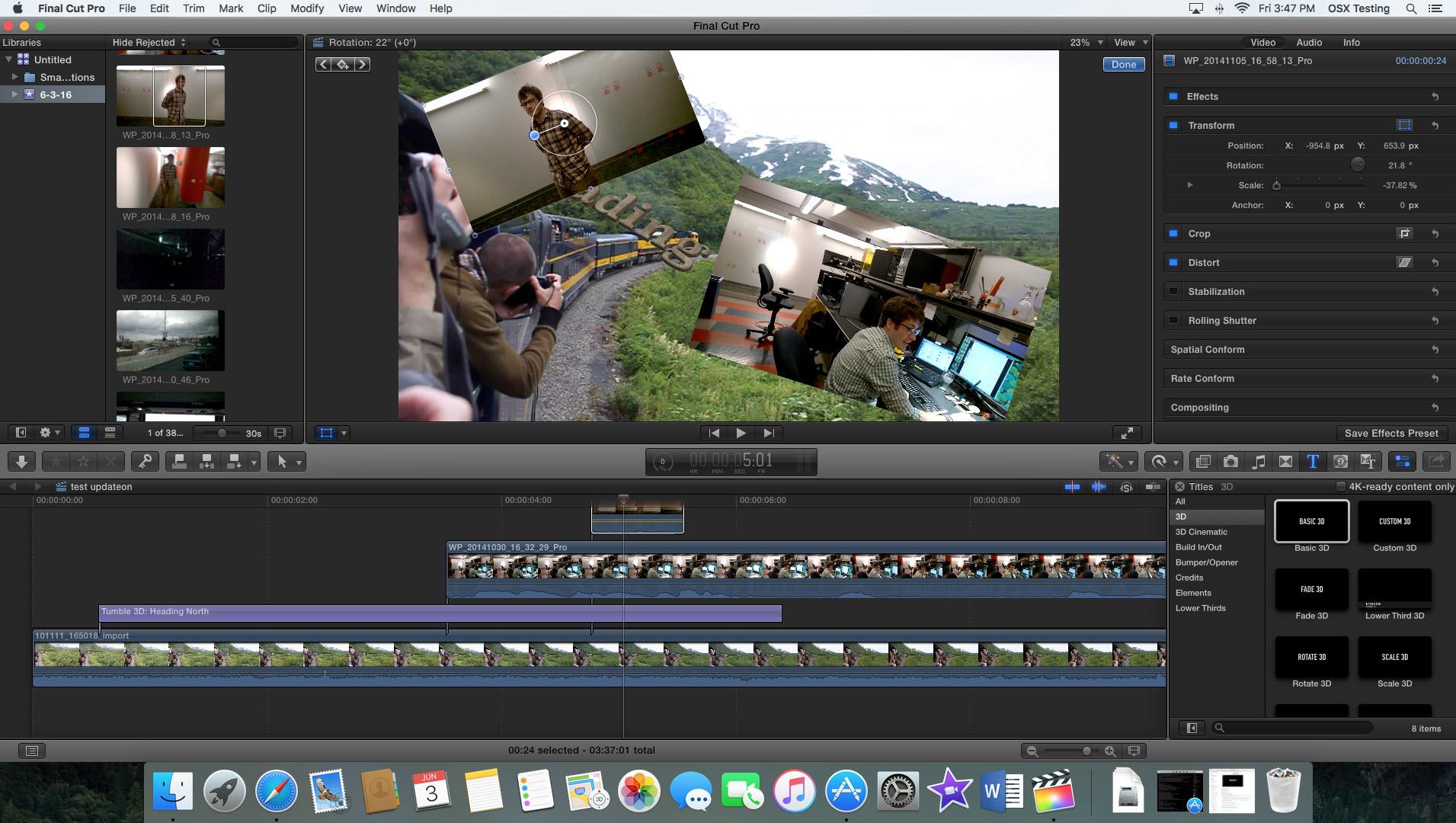 Apple Final Cut Pro - video editing software 2017
