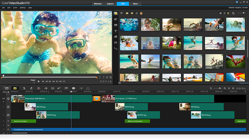 Corel VideoStudio - video editing software in 2017