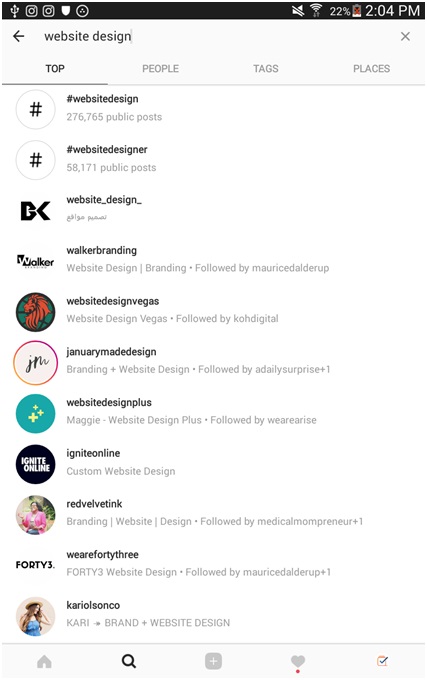 Instagram hashtag