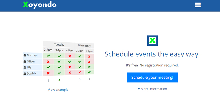 xoyondo meeting scheduler app