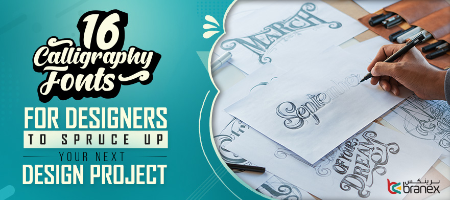 16 Calligraphy Fonts for Designers to Spruce Up Your Next Design Project